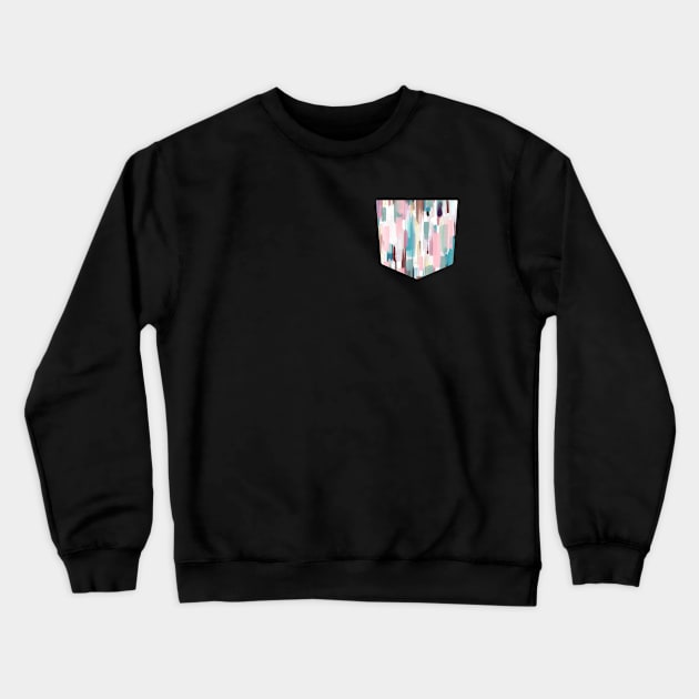 Pocket - COLOR BRUSHSTROKES PASTEL Crewneck Sweatshirt by ninoladesign